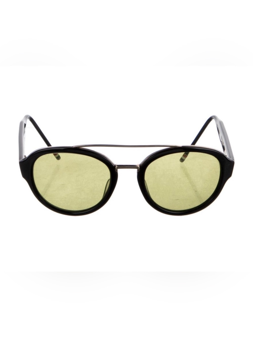 Thom Browne
Aviator Tinted Round Sunglasses with Olive Green Lenses